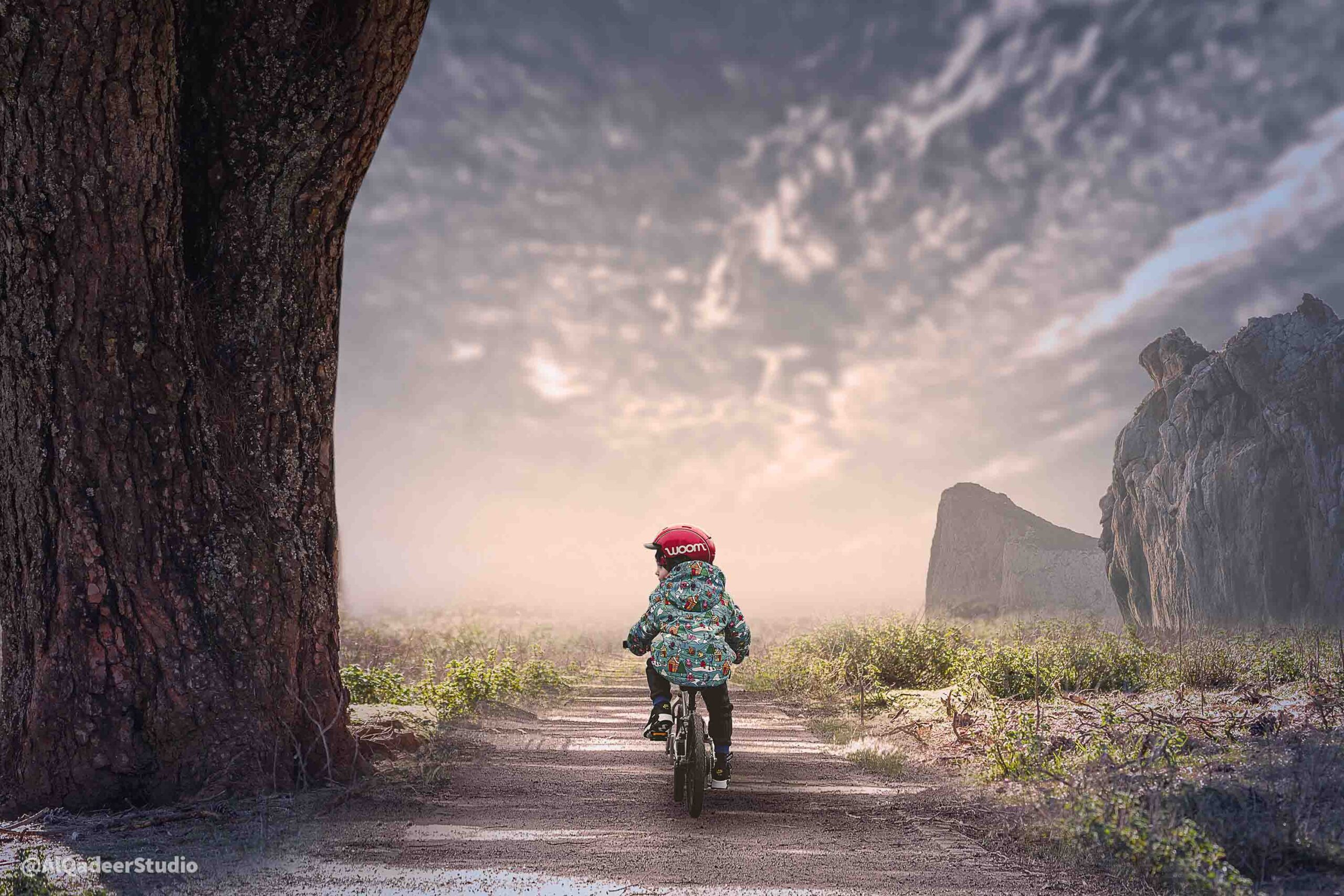 Photoshop Photo Manipulation Tutorial | Child Cycling